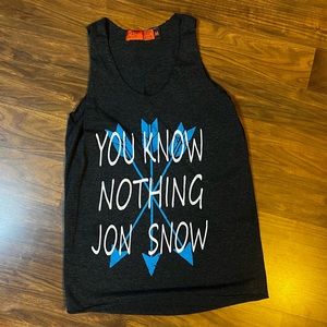 Heather Grey Game of Thrones Jon Snow tank top
